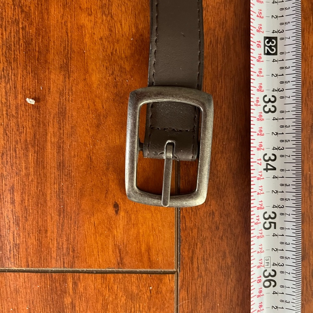 Skinny 33 inch black belt